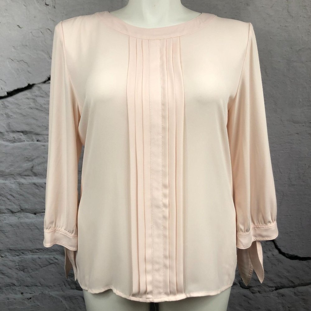 Karl Lagerfeld pink 3/4 sleeve blouse